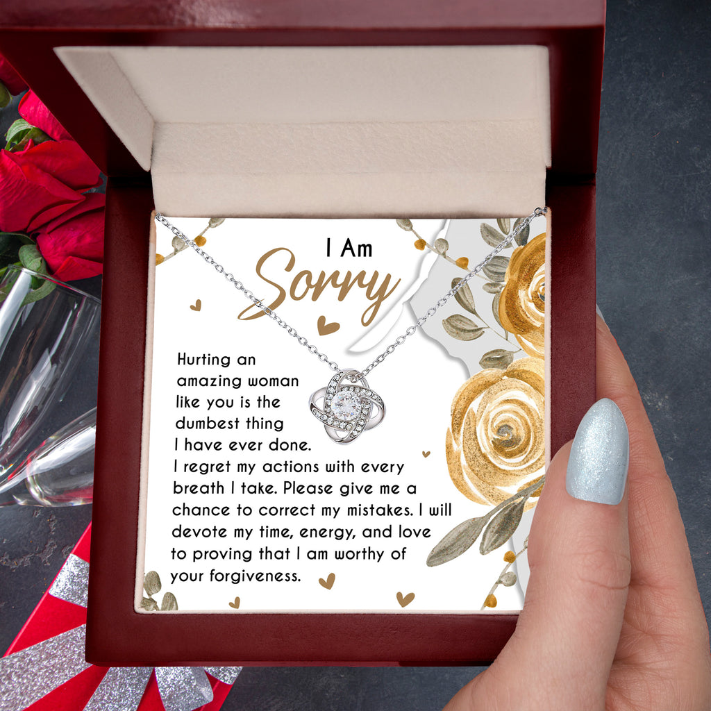 I Am Sorry – Apology Love Knot Necklace for the One I Hurt
