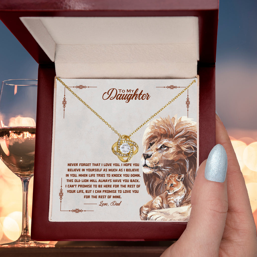 To my beautiful daughter, I promise to love you for the rest of my life