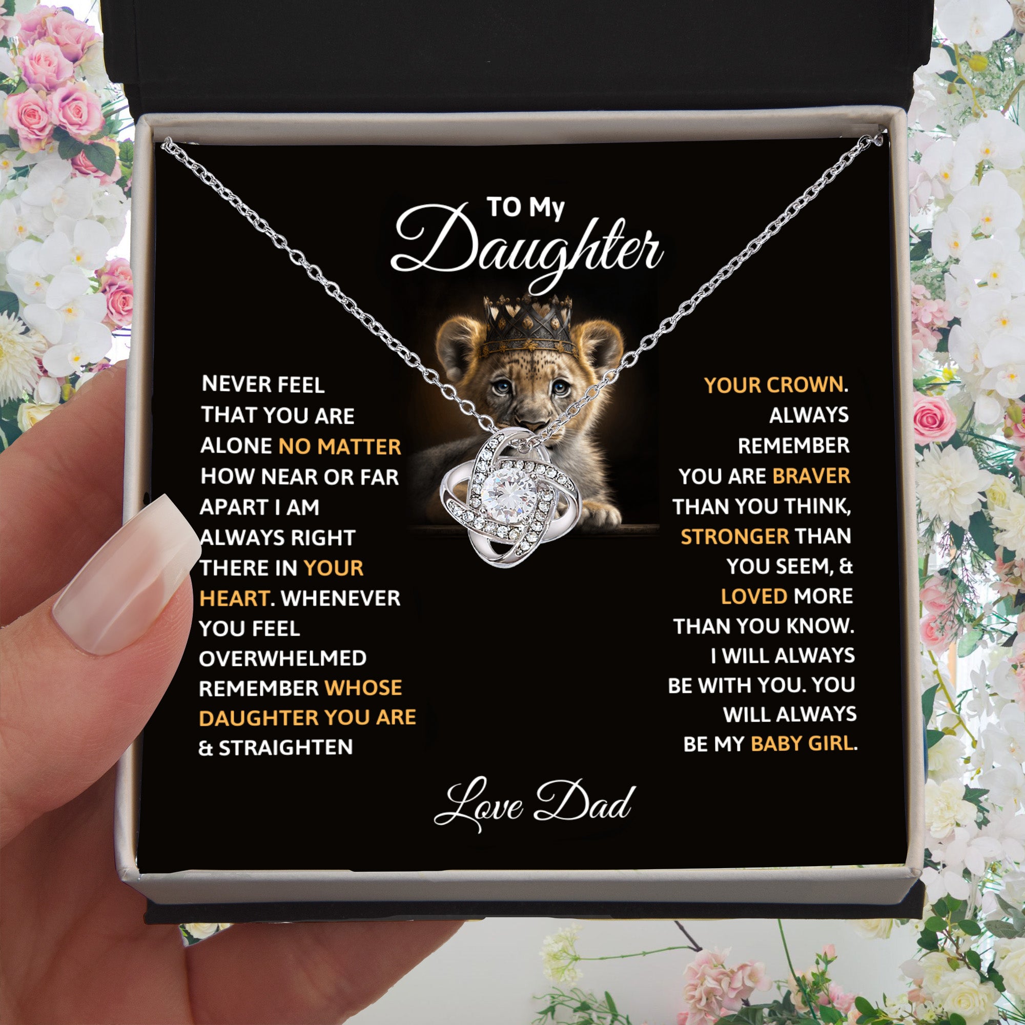 To my daughter, you will always be my baby girl